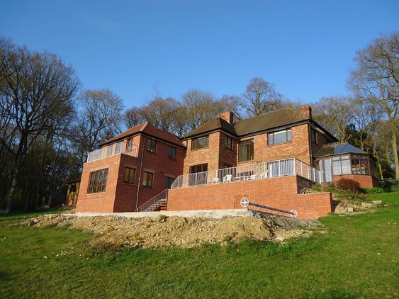 A view up-to a property that's had major renovation and extension work done