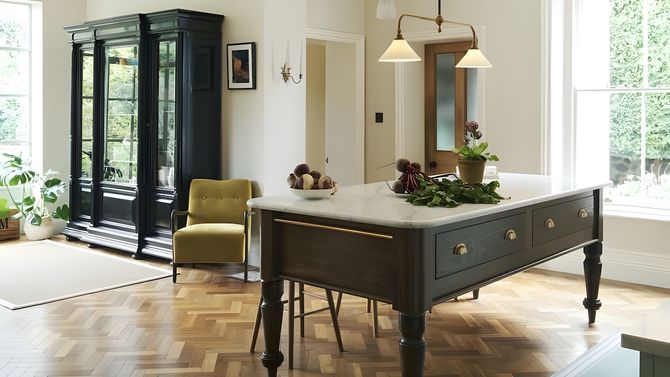 A traditional snug and kitchen area that has been extended and extensively refurbished.
